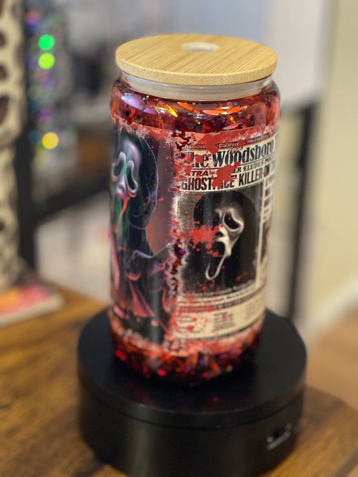 Premade 16oz Glass - Blood Drip