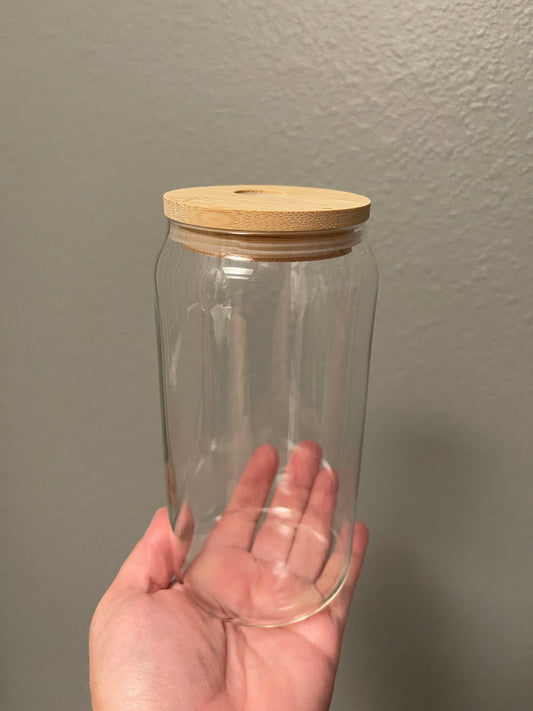 16 oz Single Wall Glass Tumbler - Wrap Only