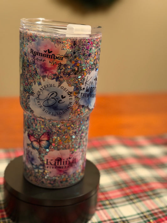 Premade 18oz Acrylic - Snowglobe